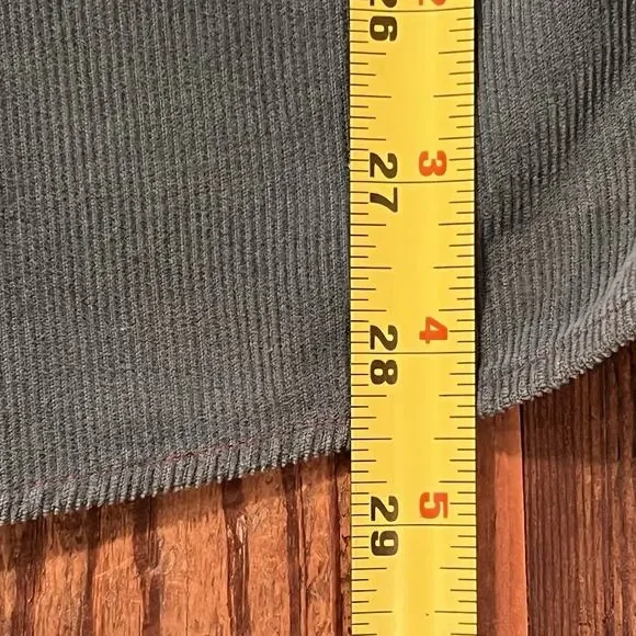 Vtg Lands’ End Colorblock Corduroy Shirt Men’s XL Tall Wide Wale Single Pocket - Picture 10 of 15